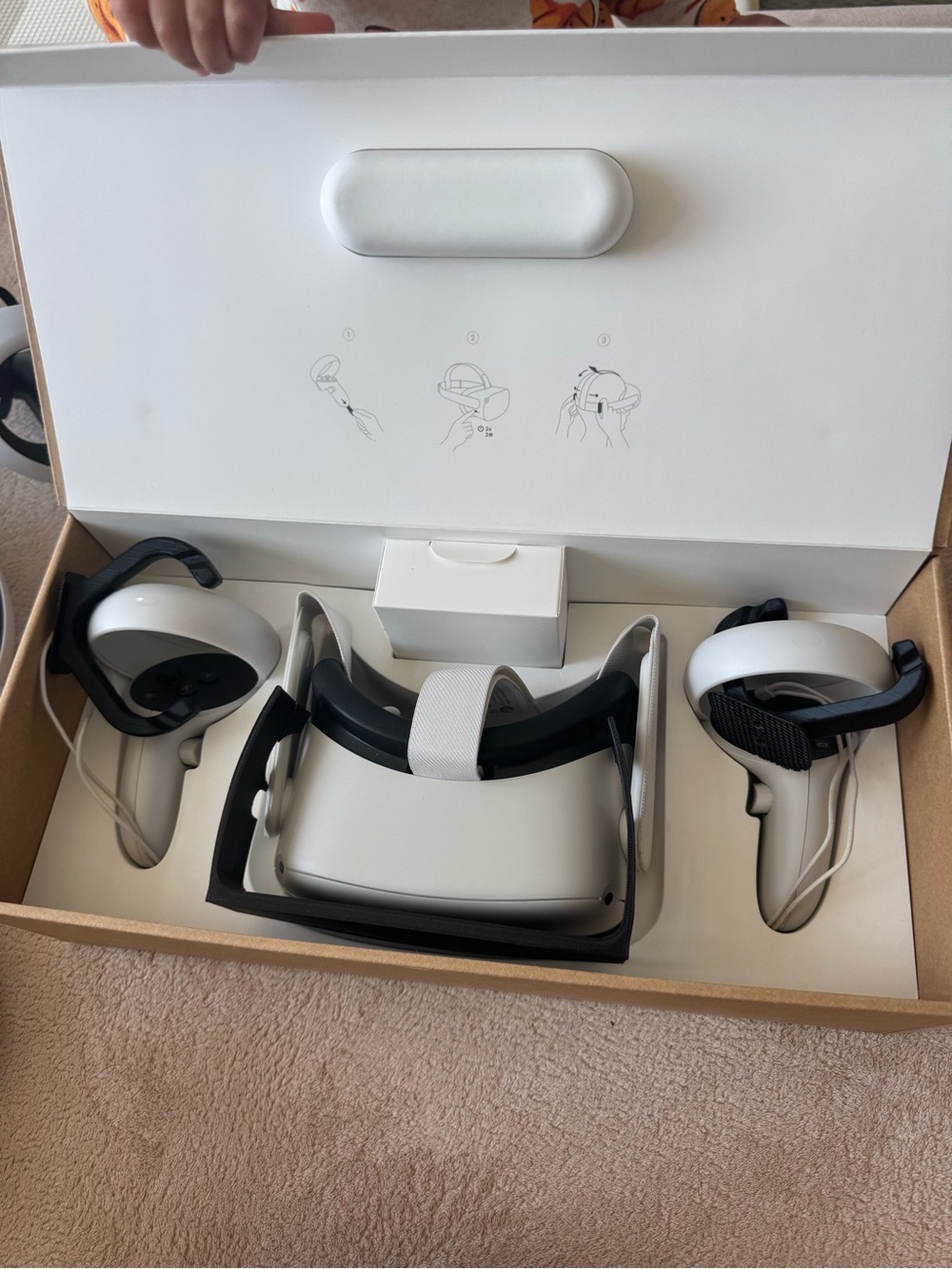 Meta Quest 2 - 256GB- VR Headset with White Controllers and Head Strap